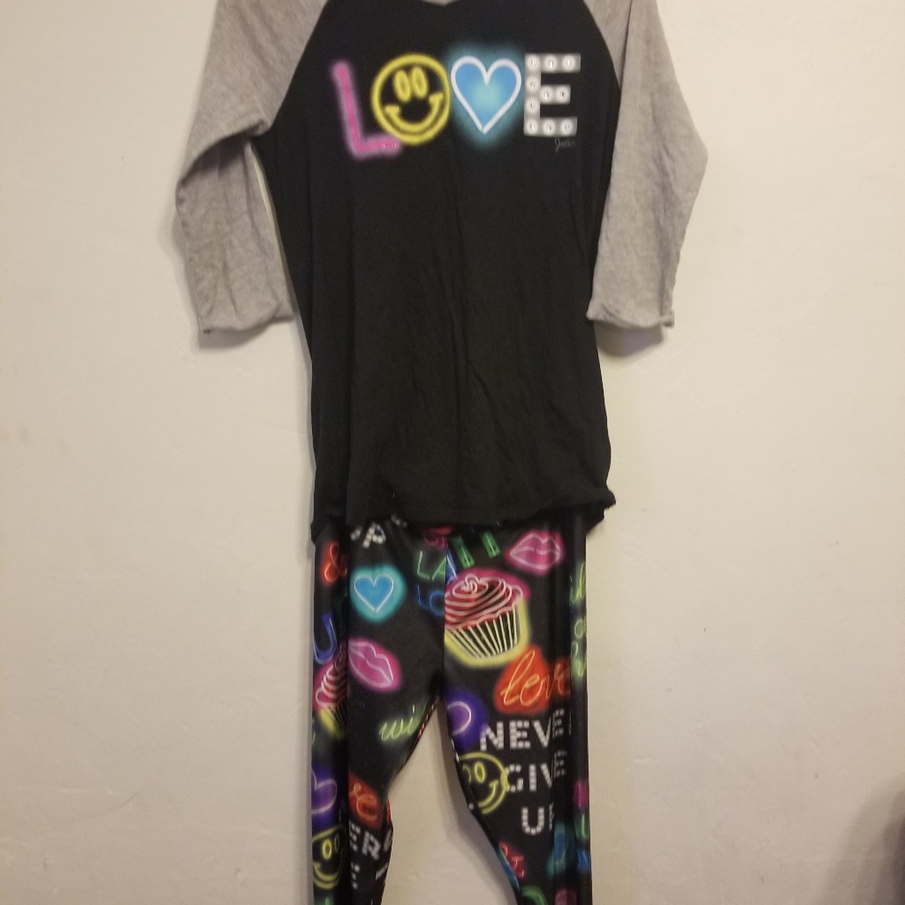 Neon Love PJ Set